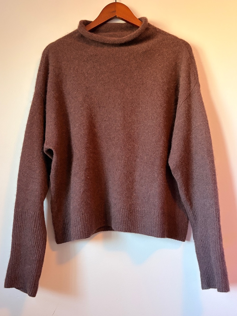 Aritzia Wilfred Luxe Cashmere Cyprie Mockneck Sweater Large L
